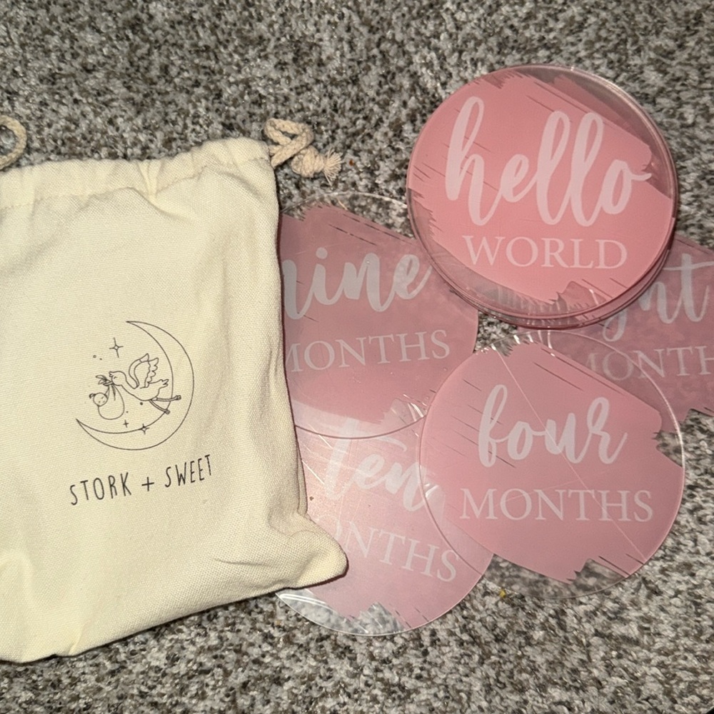 Newborn pink month to month milestone
